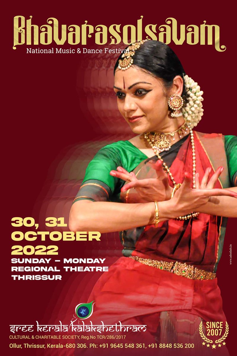 artindiaupdates's tweet photo. Bhavarasolsavam- National Music and Dance festival at Thrissur https://t.co/W55nmAfTON via @Welcome_Kerala
@RamaVaidyanatha https://t.co/cwthT4wQpK