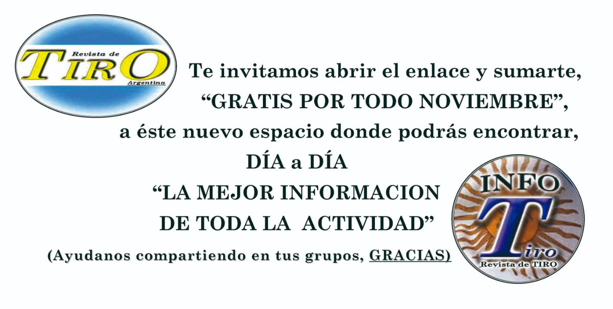 RevistadeTiro's tweet photo. Abre este enlace para unirte: https://t.co/LTNroaxCHN https://t.co/uI0KDIzVAO