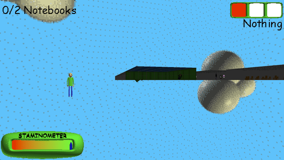 BaldiFacts's tweet photo. In Baldi's Basics Classic Remastered, the second floor in Party Style is its own level with its own LevelAsset that is loaded on top of the regular scene Notably, its shifted around half a chunk upwards for an unknown reason. https://t.co/W1bBXZYP8U