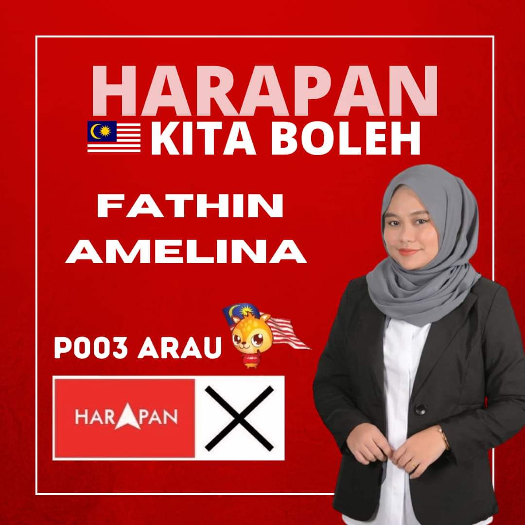 amar_amk9757's tweet photo. Warga Arau, pakat sokong Calon muda kita @fathin_amelina yang akan mewakili #Harapan
#KitaBoleh
#AyuhMalaysia
#AyuhArau
#BetterPerlis https://t.co/m6EBW6FniN