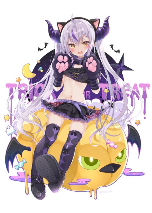 はっぴーはろうぃんだぞ🎃💜🎃💜
#laplus_artdesu 