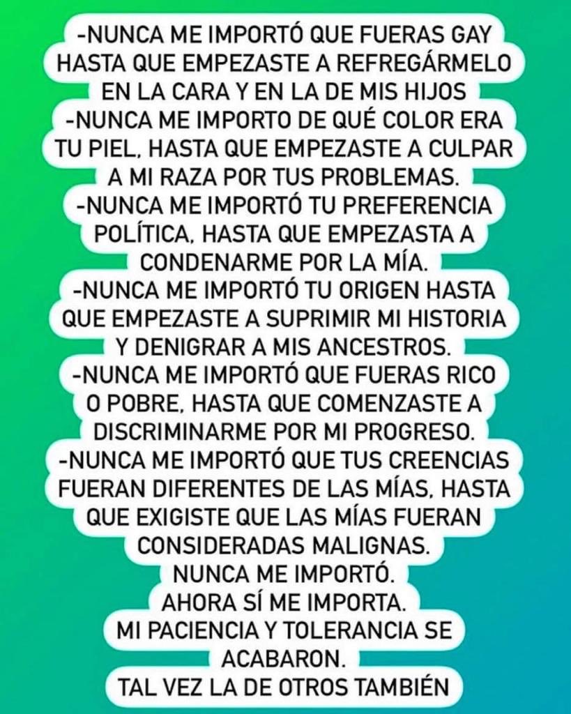 ¿ Quiénes son los intolerantes?
