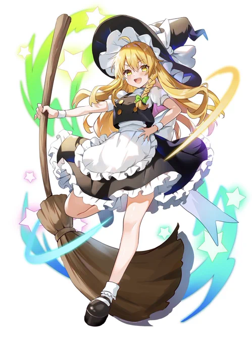 ハクレイフロンティア( )様で霊夢と魔理沙の立ち絵を描かせて頂きました!久々に東方が描けて楽しかったです!よろしくお願い致します!#ハクフロSS 