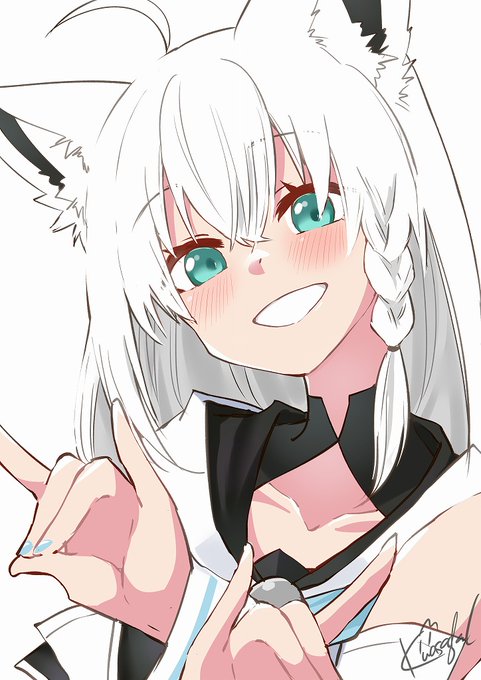 #今月描いた絵を晒そう 
Vtuberやブルアカ描いてた🖌️ 