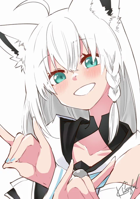 #今月描いた絵を晒そう Vtuberやブルアカ描いてた 