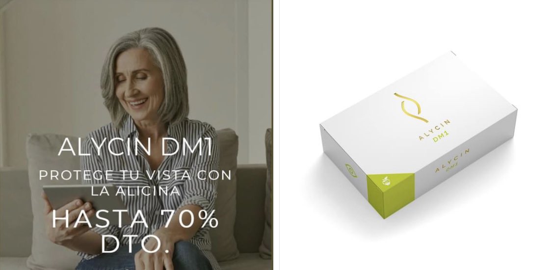 ¡¡OFERTA ESPECIAL!!
70% DESCUENTO 
ALYCIN® DM1 el mejor complemento para mantener en perfecto estado tu vista, con todos los beneficios del ajo, en solo dos cápsulas al día
Más información aquí 
👇👇👇👇👇 
alycinsalud.com/tienda-product…