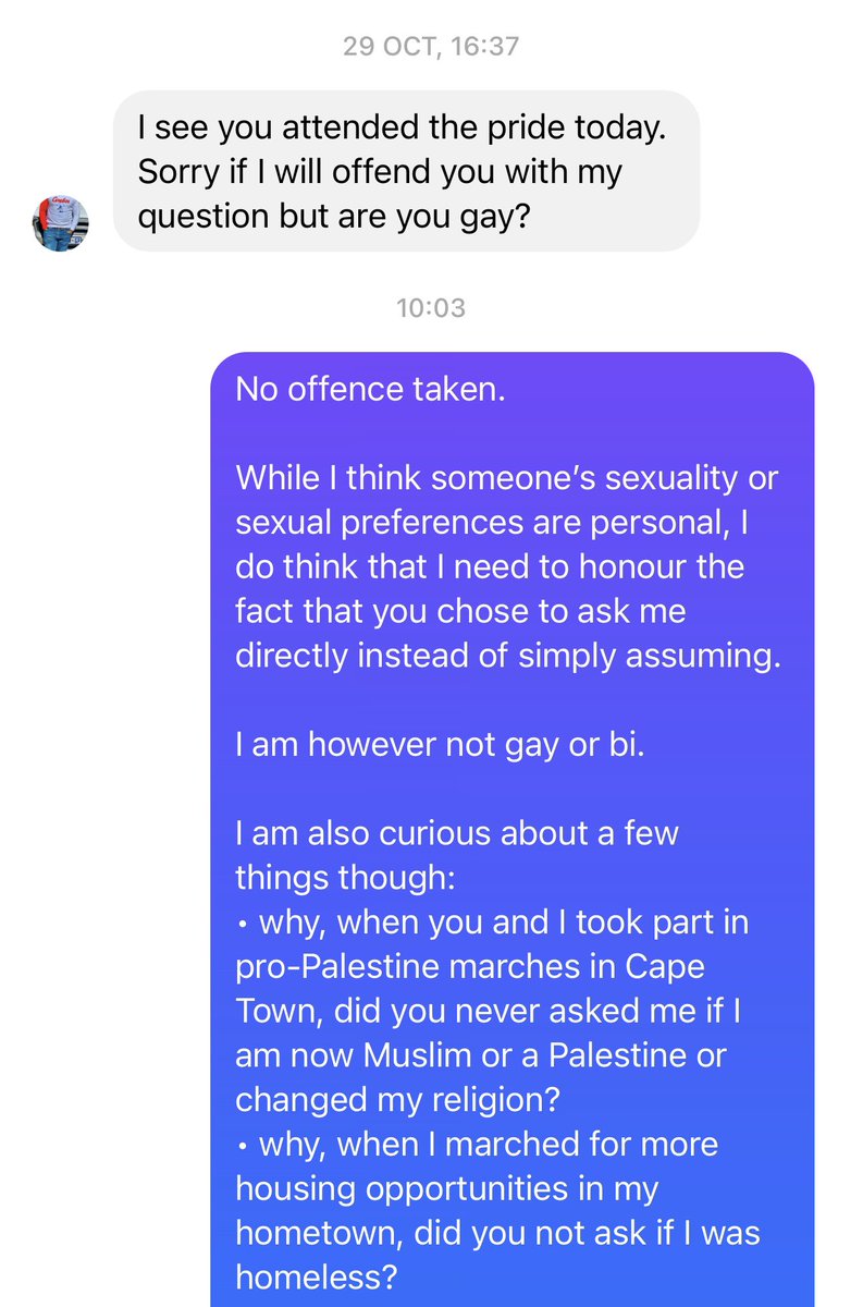 LionelAdendorf's tweet photo. Yesterday, I attended the #Pride22 in Sandton.
I then posted some pictures and then got a message in my inbox, inquiring about my sexuality (or the reason for my presence).
I thought long and hard and this morning sent my response. https://t.co/wa6erZaYNv