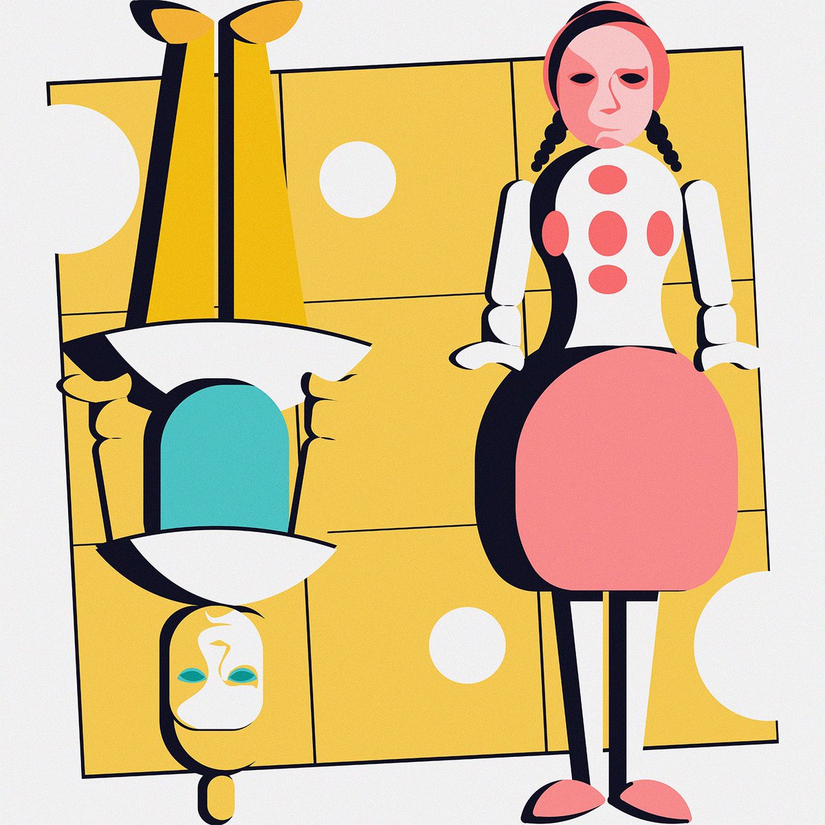 Triadisches Ballett 
Yellow 🟡
Oskar Schlemmer, 1922
-
#triadicballet #triadischesballett #bauhaus #oskarschlemmer