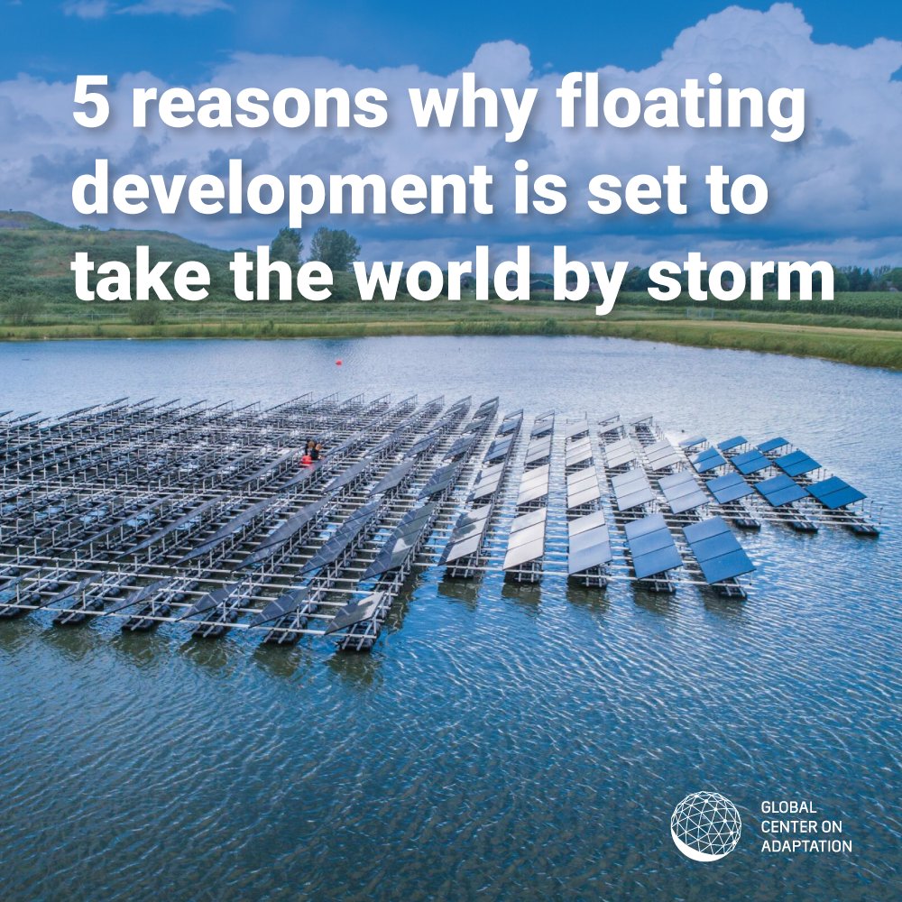 Floating development can not only help vulnerable communities adapt to intensifying climate impacts, it can also support energy and food production, relieve overcrowded cities, and contribute to protecting the environment. Find out more: gca.org/5-reasons-why-…