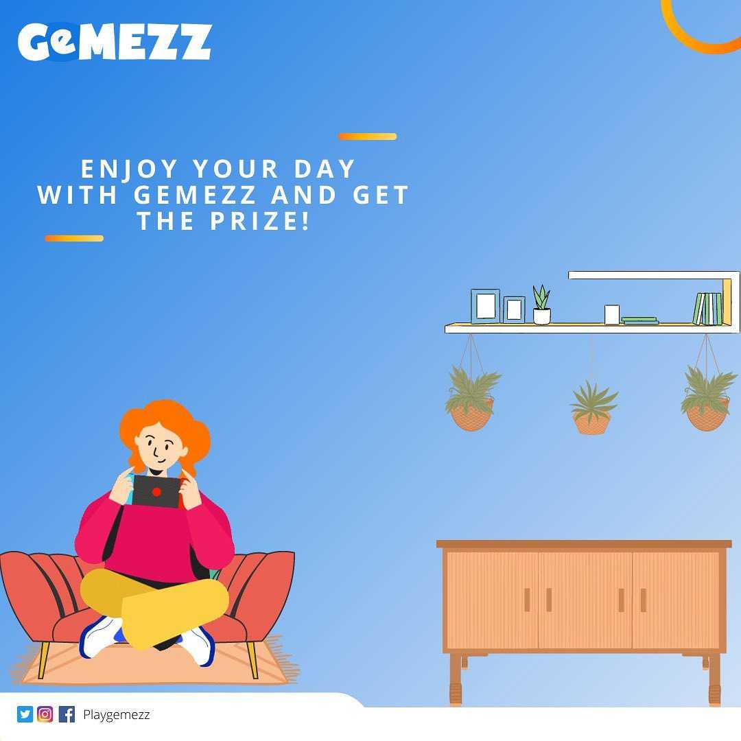 playgemezz's tweet photo. Enjoy your day with Gemezz! Let's try playing games now, have fun and get attractive prizes!🥳🥳
#PlayGemezz #MobileGame #Gemezz #HTML5Games #gamer #games #gaming #gamecompetition  #stayhome #staysafe #stayhealthy https://t.co/tsv0hs8r3r