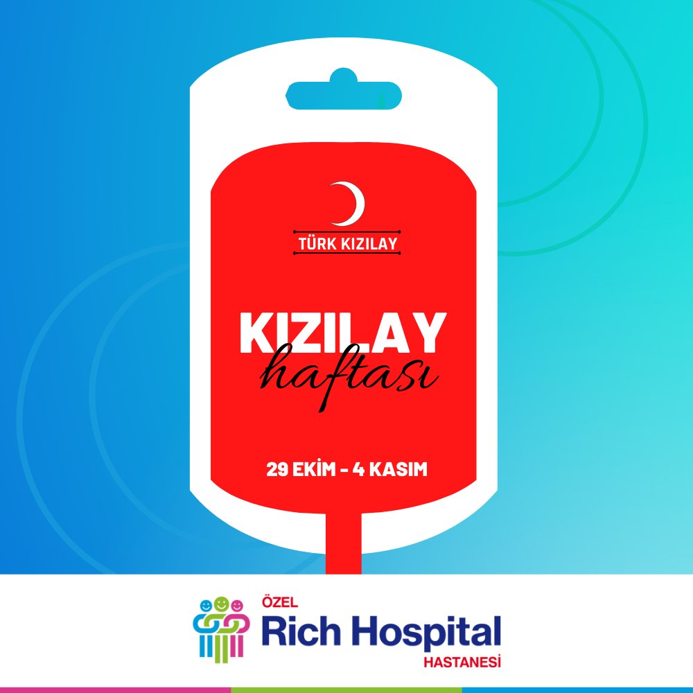 29Ekim - 4Kasım Kızılay Haftası
#richhospital #kızılayhaftası