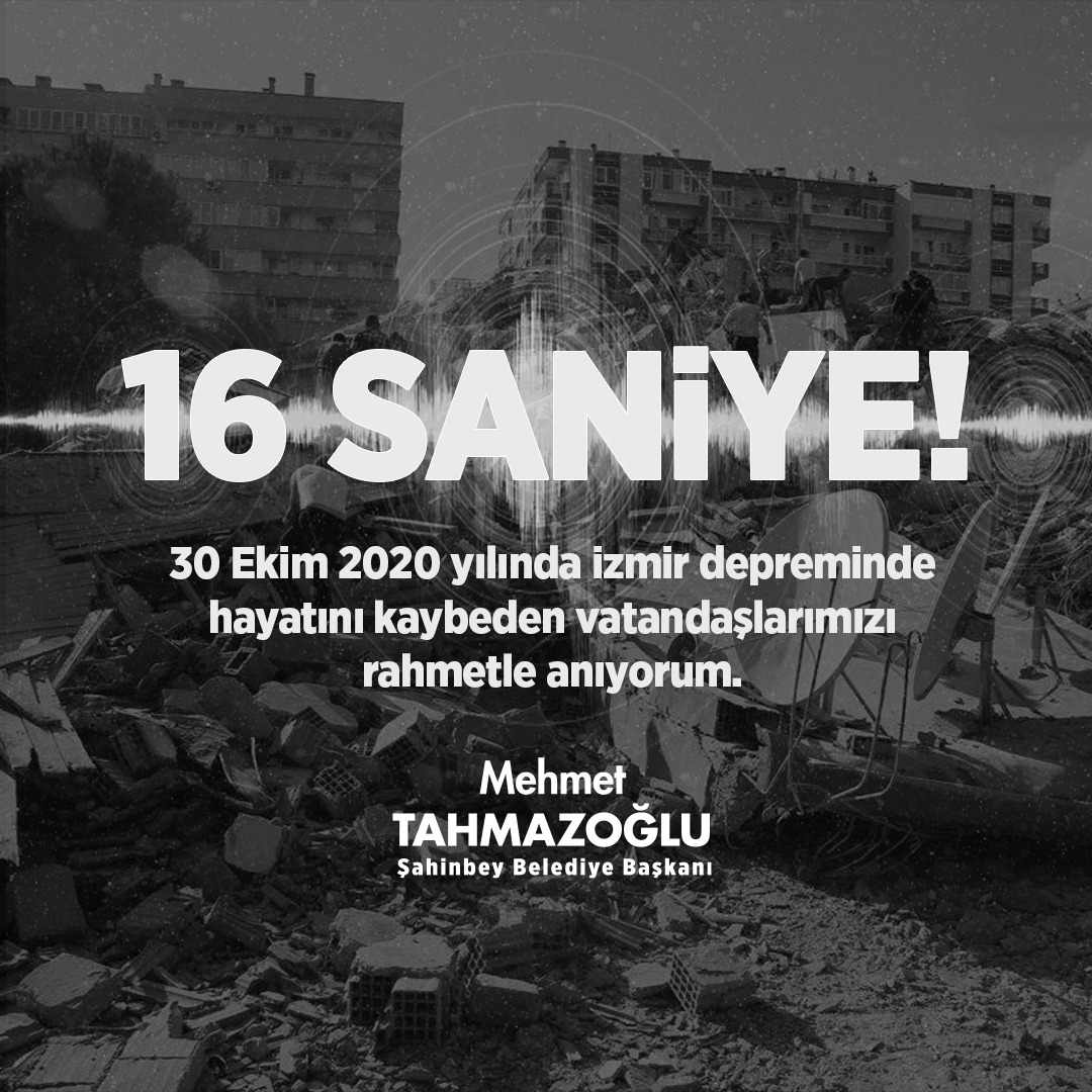 Rabbim bu millete bir daha böyle acılar yaşatmasın... 30 Ekim 2020'de #İzmirDepremi'nde hayatını kaybeden kardeşlerimize Allah'tan rahmet diliyorum. Mekanları cennet olsun inşallah. Ailelerine ve sevenlerine sabırlar diliyorum.🤲🏻