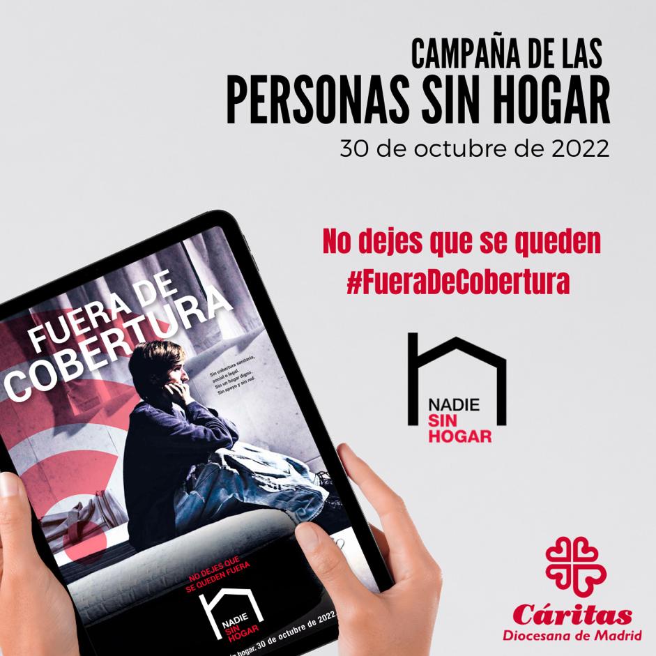 Hoy, Campaña de las #PersonasSinHogar, nos invita a cambiar la mirada, el gesto y el compromiso con esta realidad que cada vez viven más personas para establecer las bases del bien común

No dejes que se queden #FueraDeCobertura #NadieSinHogar  
+info:👇
caritasmadrid.org/actualidad/cam…