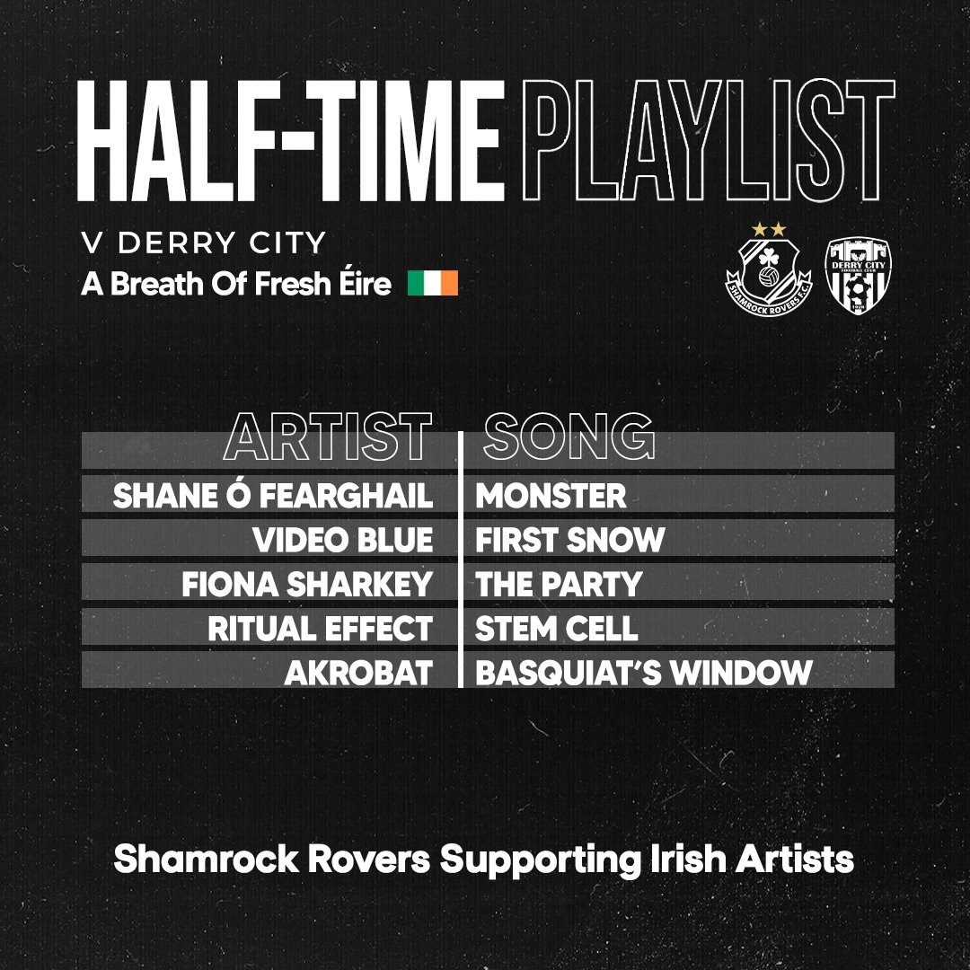 🎵 l Our Breath of Fresh Éire half-time playlist 👇