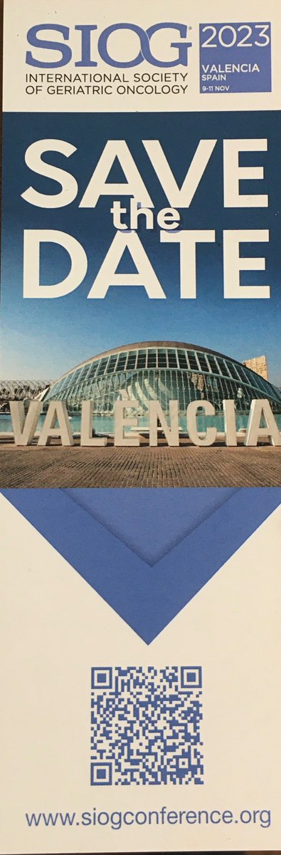 #SIOG2023 #oncogeriatria
Preparados…..