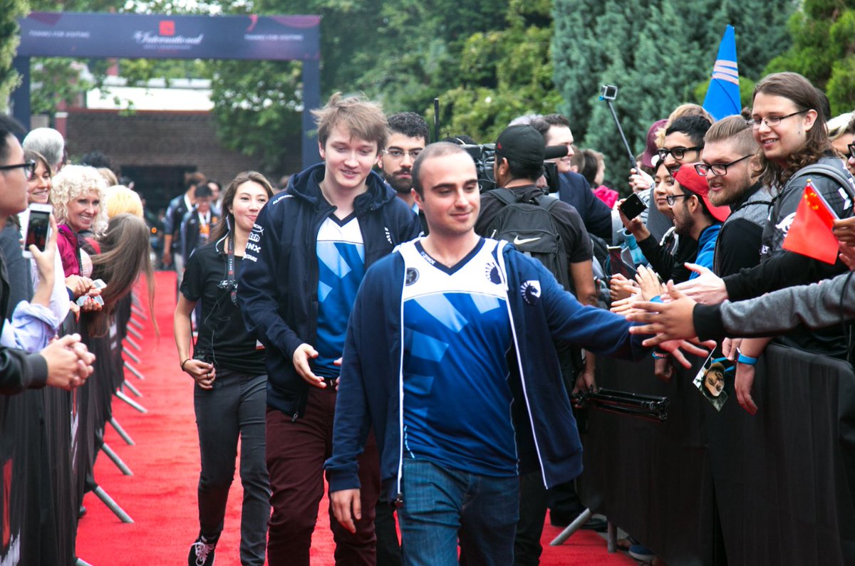 dota2ti's tweet photo. As the curtains draw on Team Liquid, one player waves goodbye. With six TI appearances and four Top 5 finishes, MATUMBAMAN retires from Dota 2 just short of a second crown in 3rd place at #TI11 https://t.co/smHhnsuspF