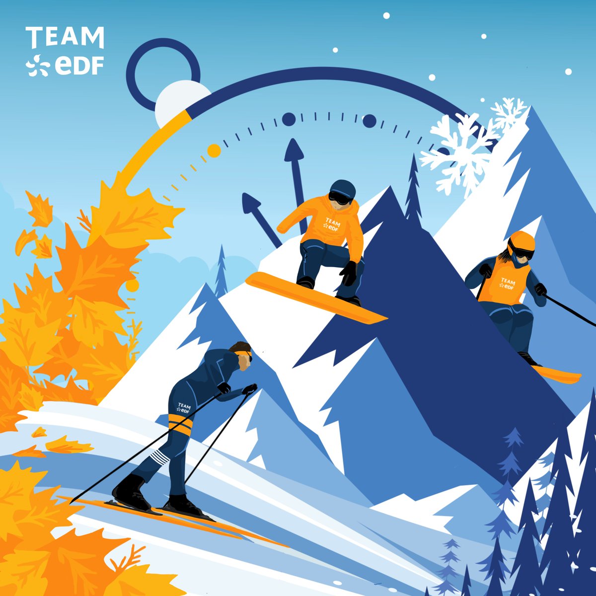 Faites comme nos athlètes du Team EDF : passez à l'heure d'hiver ! ⛷ ⚡ #EnergieduSport #DLDJanv