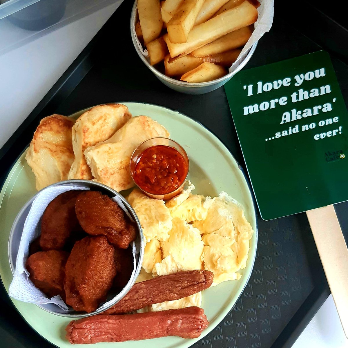 akara_cafe's tweet photo. We are open. 830 to 530 everyday, including Sunday. Lol
#AkaraCafe #Abuja #breakfast #sundayvibes #SundayBrunch #afterchurchflow https://t.co/CVn9iISL2n