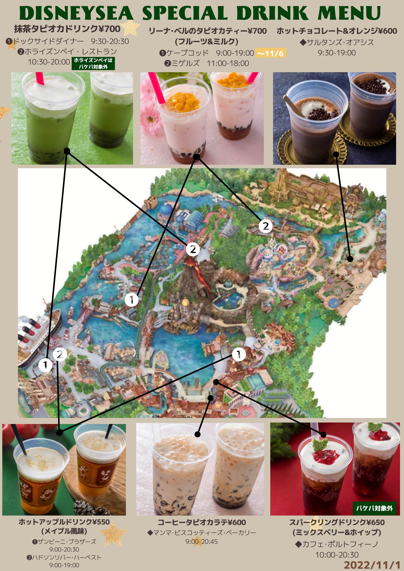 ディズニー バケーションパッケージ フリードリンク券 2日分 【公式通販】