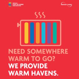 On Monday our first Newham Warm Havens open in our libraries. All 10 of our libraries will be open for the longer hours of 10am-8pm Monday - Saturday during the coldest months of the year, October-March and on Sundays 12-4pm. Please stay safe over the coming month.