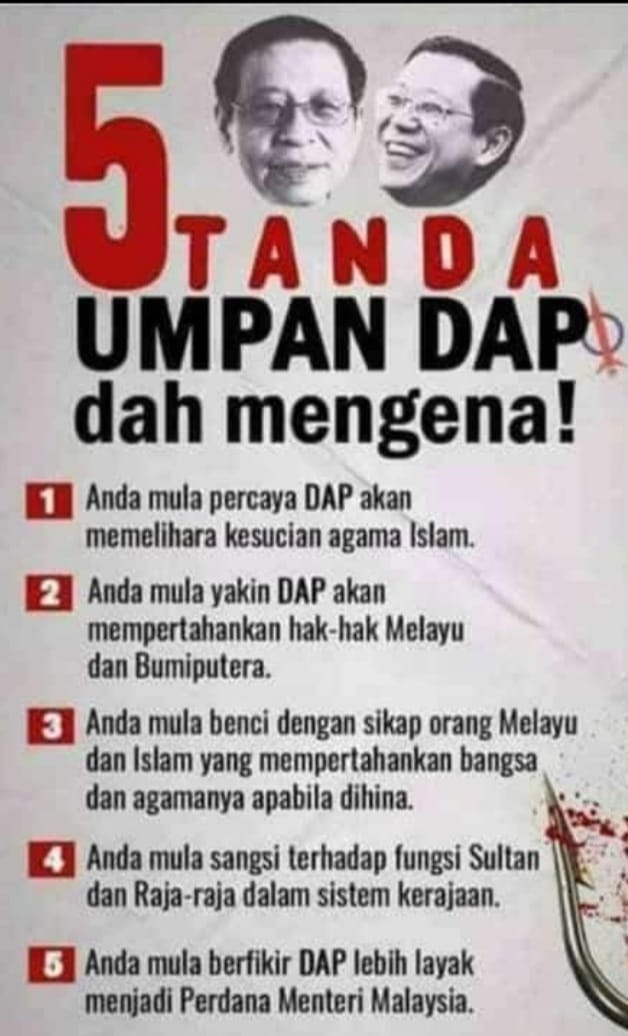 mynewshub's tweet photo. Umpan yang paling berjaya masa PRU14......apakah orang kita akan termakan umpan yang sama lagi sekali... https://t.co/u8Vdfx8GJE