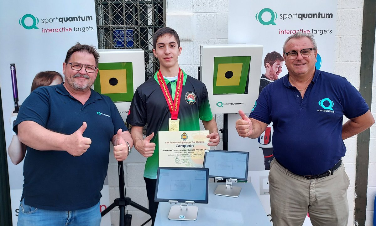 Campeonato de España de Aire Comprimido Jóvenes Promesas <a href="/rfedeto/">RFEDETO</a> en <a href="/TiroMurcia/">Federación de Tiro Olímpico de la Región de Murcia</a> quedando Campeón en Cadete Masculino, felicidades por la buena organización y trabajo.
Ahora toca seguir entrenando <a href="/sport_quantum/">Sport Quantum</a> en mi Club <a href="/tirsabadell/">Club de Tir Sabadell</a> .