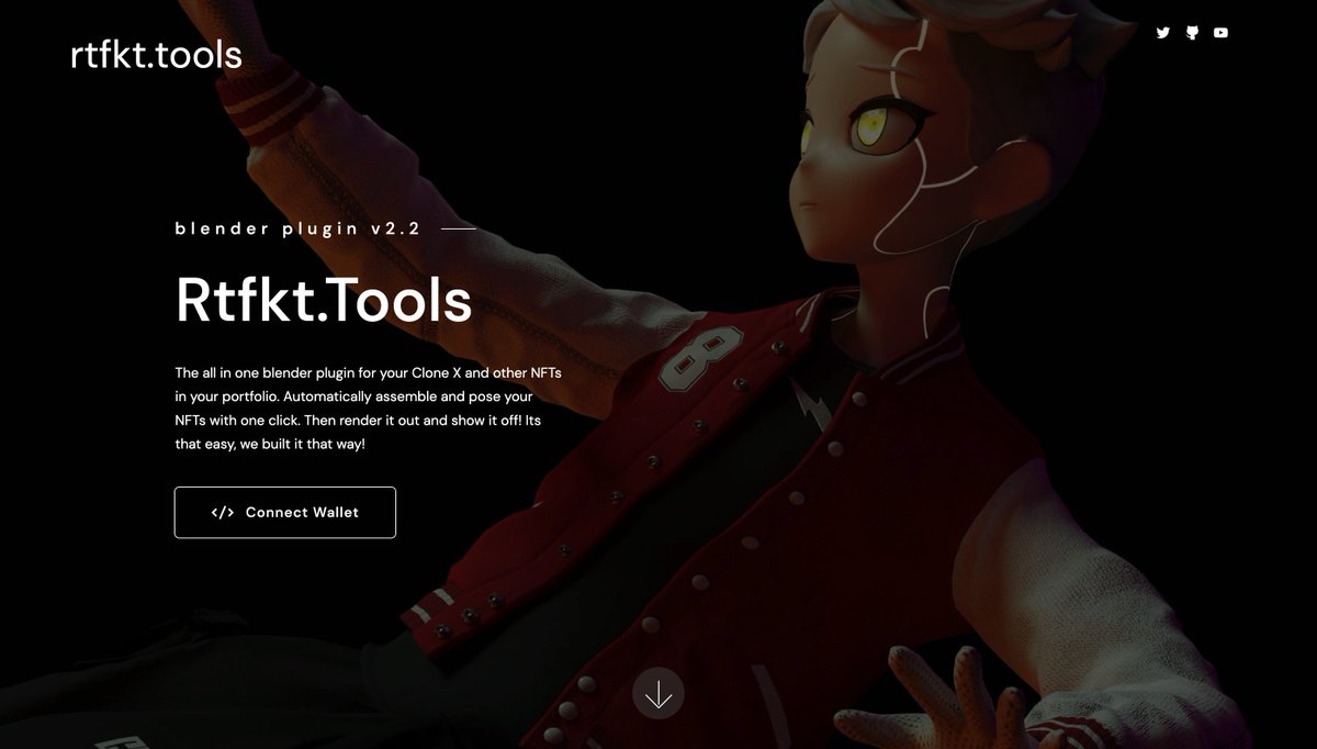 0xbeb_eth's tweet photo. After high demand RTFKT Tools is now released ✨

- A reformatted version of Clone Tools (v2.2) 
- Non-Clone X holders are now able to use 
- Now able to render over 351+ NFT collections

Welcome to the Creative Revolution 🛠🌐
Visit: https://t.co/mDsEzuqJXT

Powered by:
@RTFKT https://t.co/yupUneVaxb
