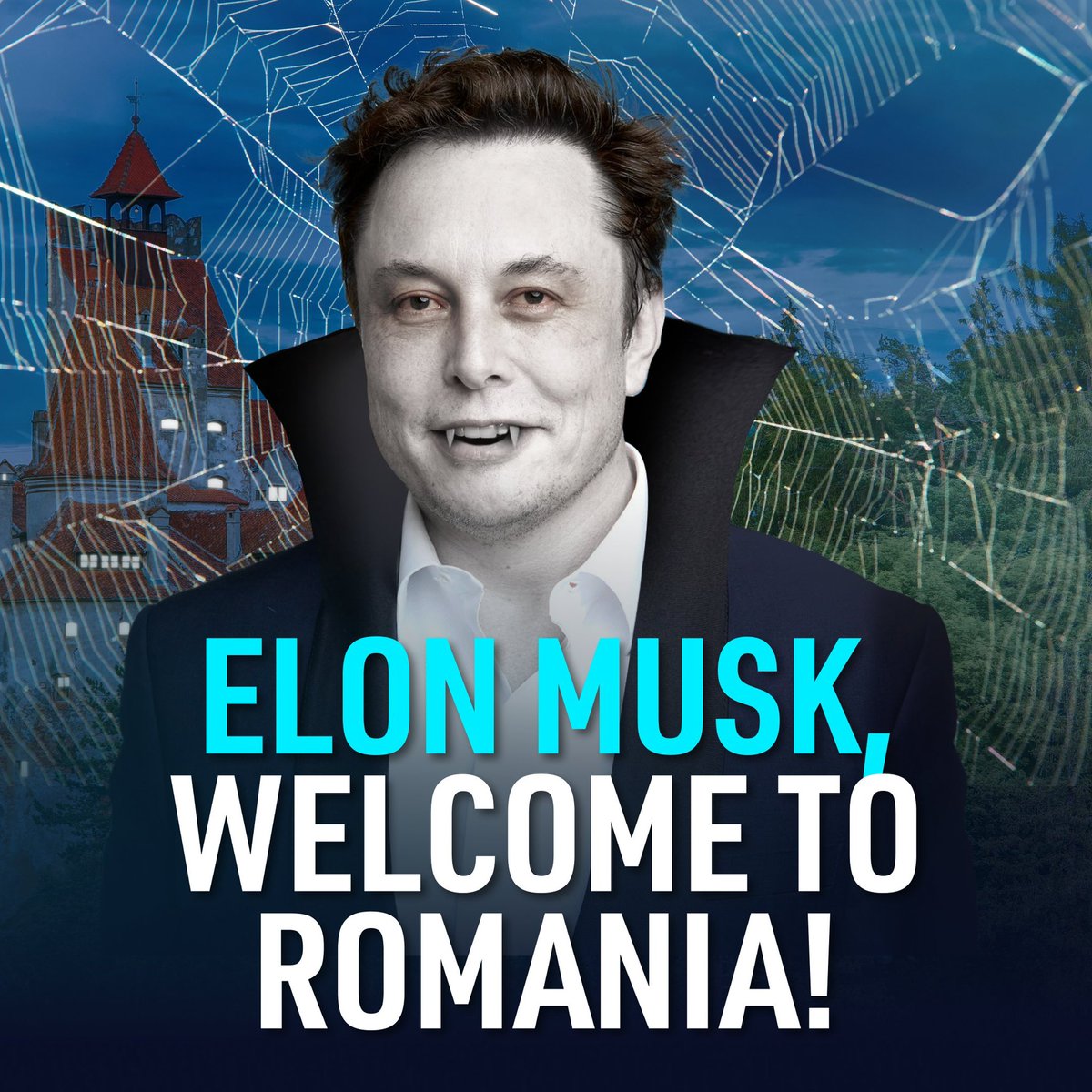 c14english's tweet photo. 🚨🇷🇴🎃#Breaking: Elon Musk books the Bran Castle in Romania, also known as 'Dracula's Castle', for a private #Halloween party. Angelina Jolie is also on her way to the castle. https://t.co/yoncf1RwL9