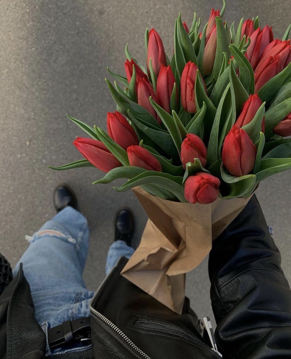 SelectOutfit's tweet photo. red tulips https://t.co/jisDjF0Srt