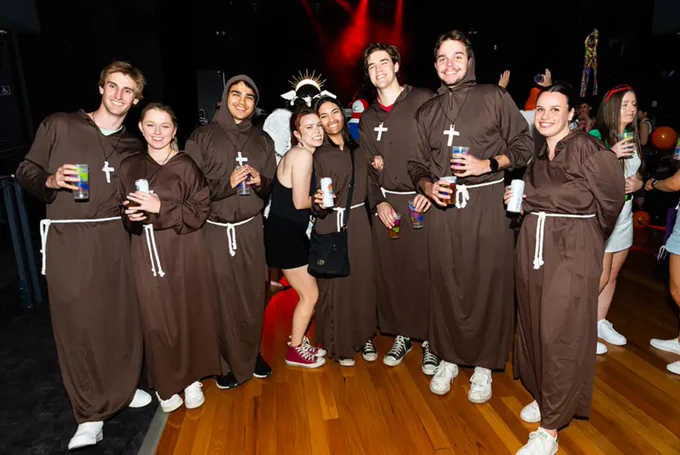 I am also wheezing so much that you can see me in the background of the pic of the priests 