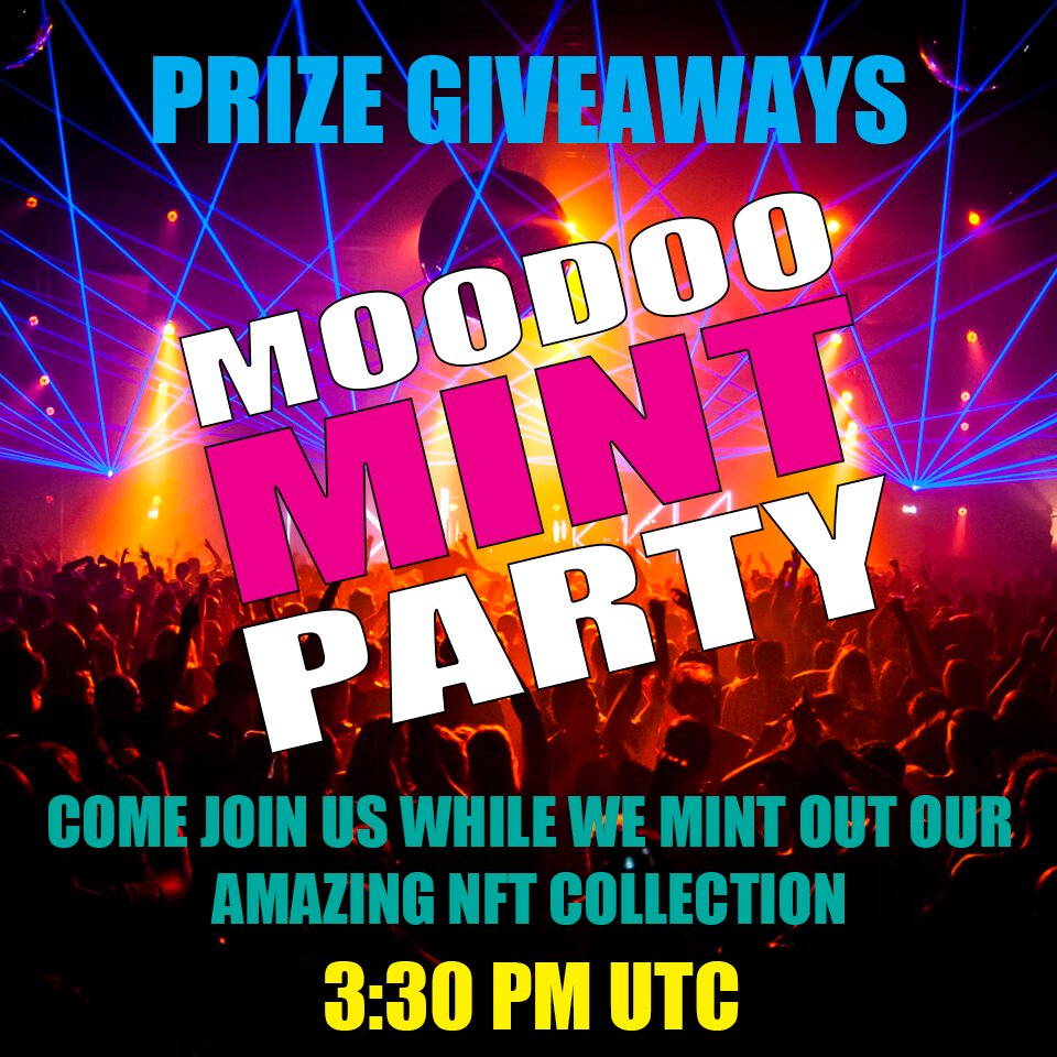 moodoonft's tweet image. 🥳MINT DAY has Finally come!!! 🎉

📩Come alomg and Join Us

🎁Prizes to Giveaway

✖️Don't Miss Out

Still have WL to giveaway. Jump in our discord and claim your Spot
discord.gg/WcbX4hsC