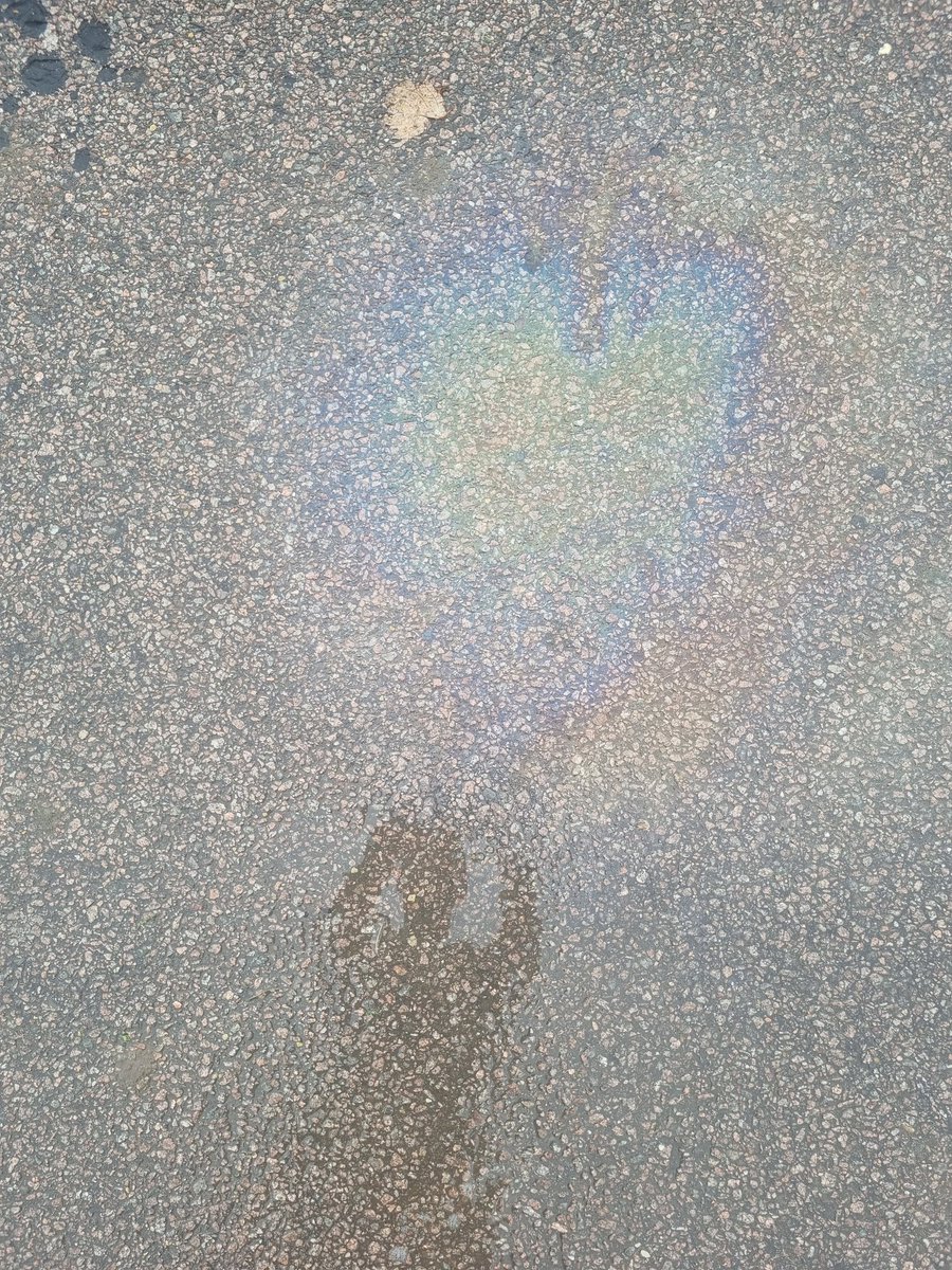 Love love love this captured picture of a heart shaped puddle reflection in the sun ❤️💫