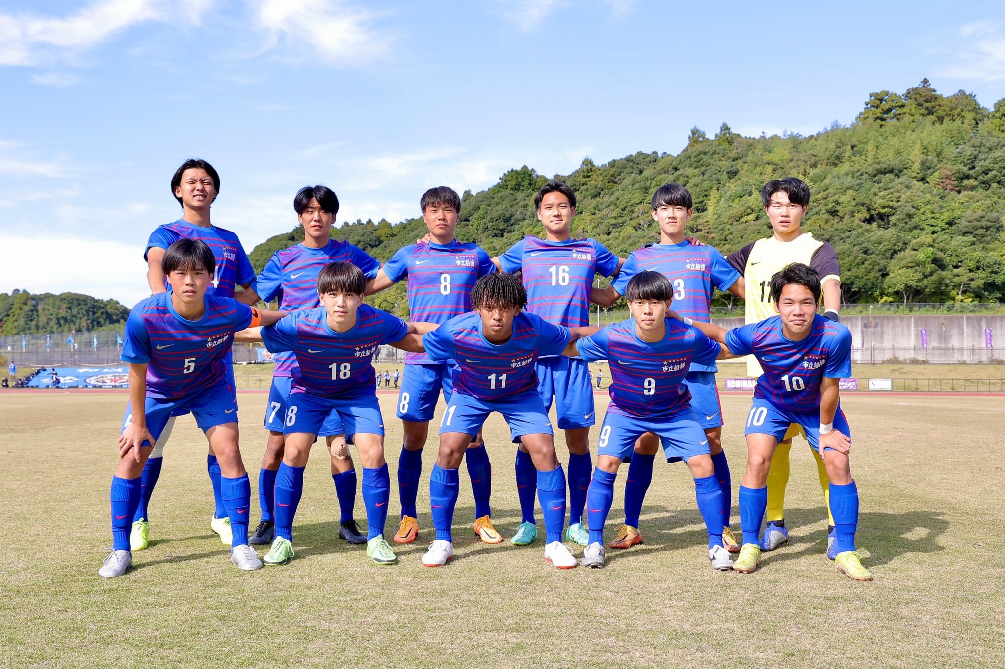レオパードフラワーブラック 【レア】市立船橋高校 サッカー部 選手