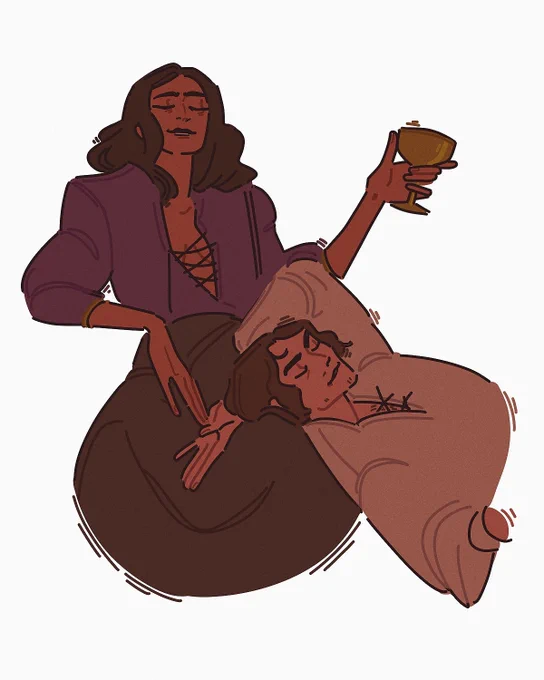I think everyone should just stan my Witcher art instead 