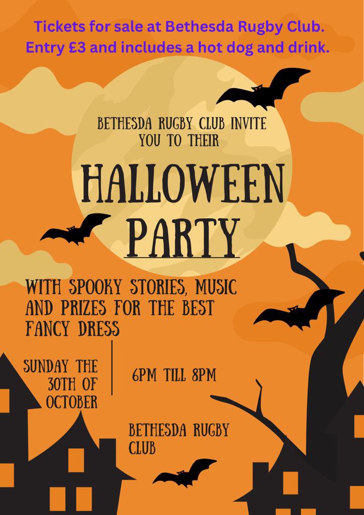 Cofiwch am y parti heno. Tocynau ar gael ar y drws.