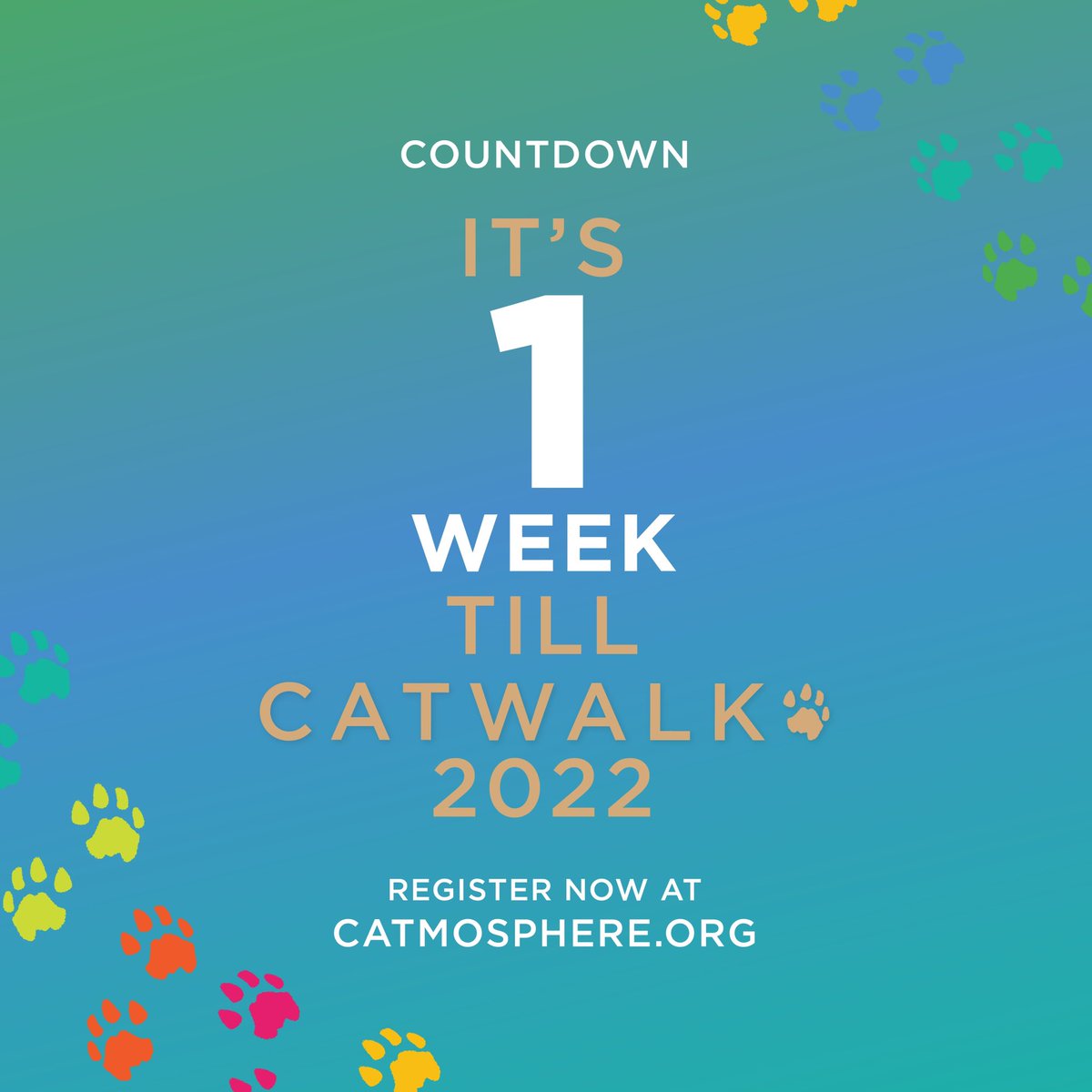 Special Olympics Middle East/North Africa (@somena68) on Twitter photo COUNTDOWN! Just 1 week till CatWalk!
Register now and join thousands of people around the world who are catwalking to support Big Cat Conservation and our collective wellbeing on Sat 5 November catmosphere.org/register <a href="/catmospherenow/">Catmosphere</a> <a href="/SpecialOlympics/">Special Olympics</a>
#catwalk2022 #catmosphere COUNTDOWN! Just 1 week till CatWalk!
Register now and join thousands of people around the world who are catwalking to support Big Cat Conservation and our collective wellbeing on Sat 5 November catmosphere.org/register <a href="/catmospherenow/">Catmosphere</a> <a href="/SpecialOlympics/">Special Olympics</a>
#catwalk2022 #catmosphere