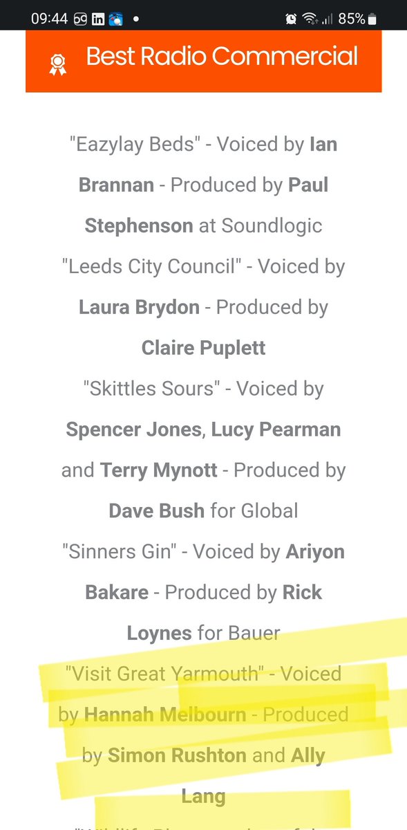 Only 2 weeks to the <a href="/VoxEvents/">VOX Events</a> awards.