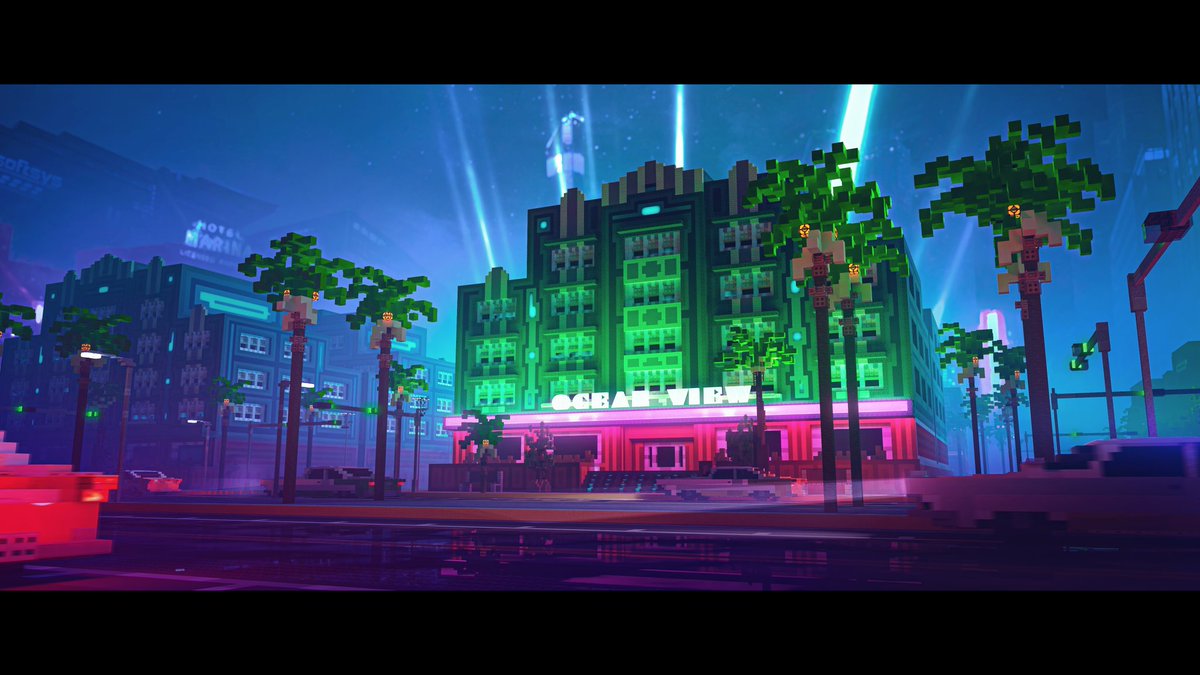 FreyaMC_'s tweet image. Vice City 🌴

Build by: me

Render by: @sedovtop1st 

#minecraft建築コミュ #Minecraft軍事部 #Minecraftbuilds  #blender #artwork #minecraft