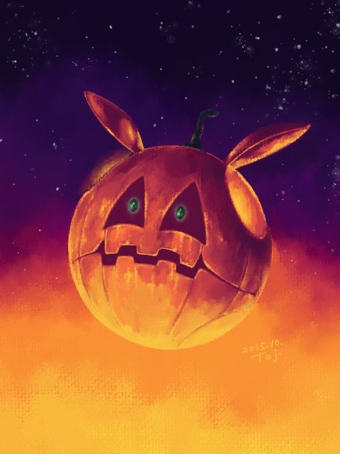 #過去絵を投げて絵を描いた気になろうキャンペーン 
#ハロウィン 