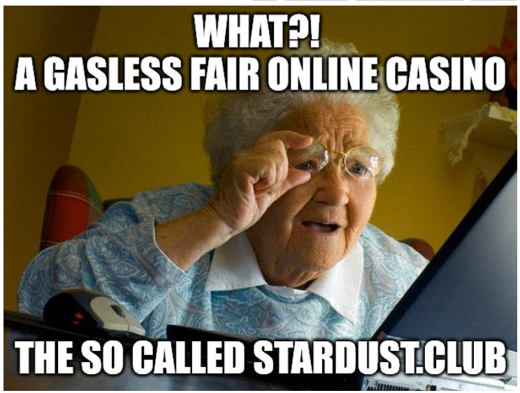 Jackomo14898972's tweet photo. Guess what the team at @redlight just brought to their gasless #blockchain.
The gasless fair blockchain based online casino #StardustClub
$REDLC #RedlightChain #crypto #casino https://t.co/hKcW1xjWjQ