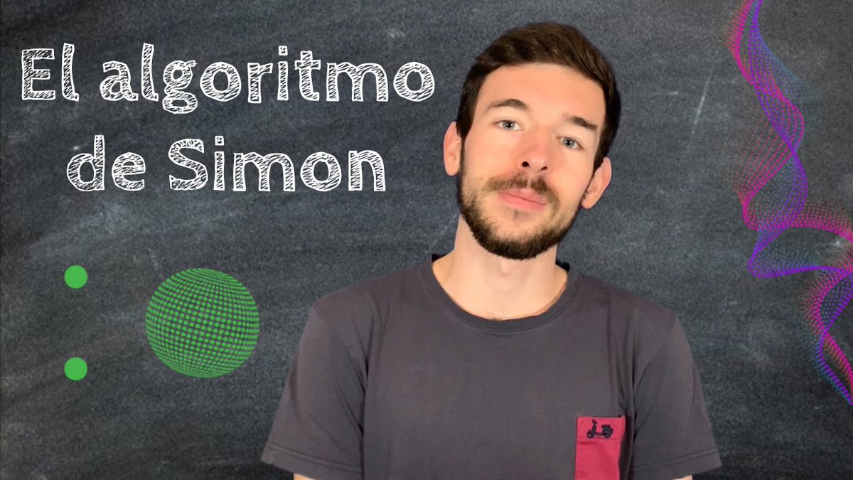 ¿Sabéis cuál fue el primer algoritmo cuántico que demostró ventaja exponencial sobre un ordenador clásico? 🚀 En el video de hoy os cuento todo sobre este algoritmo y el problema que resuelve 😄

youtu.be/swzlvZxk5Q4

#computacioncuantica  #quantumcomputing