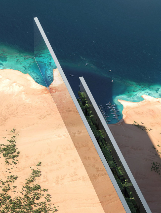 Seekers_Tech's tweet image. NEWS 🚨: Saudi Arabia has already  begun construction on its 170 km-long megacity structure, &quot;The Line”