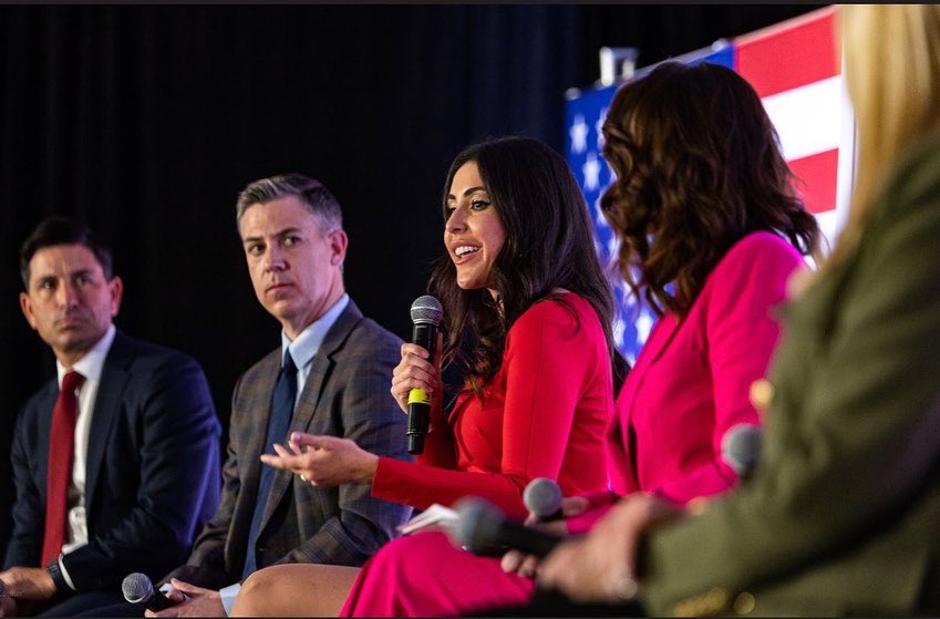 MorganOrtagus's tweet photo. My Father always taught me to leave it all out on the field, and that’s how I feel about this ‘22 cycle. Thanks to everyone in Tampa who joined in person and online for the final @polarisnatsec event featuring @Vote_Laurel @realannapaulina @jim_banks @PamBondi @ChadFWolf https://t.co/WcXpgHQFHU