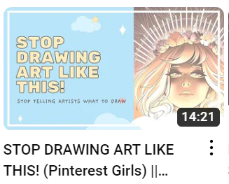 EndlessCrust's tweet photo. I miss the days when art youtube was just speedpaints and edgy music instead of whatever the fuck this is https://t.co/IfnYce6ey5
