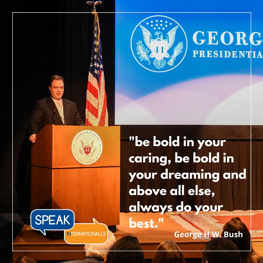 ernestoverdugo's tweet image. Speaking at the George H.W. Bush presidential Library was a helluv an experience. If you&apos;re a speaker, what&apos;s the coolest place you&apos;ve ever spoken at? #experience #publicspeaking #ernestoverdugo #collegestation