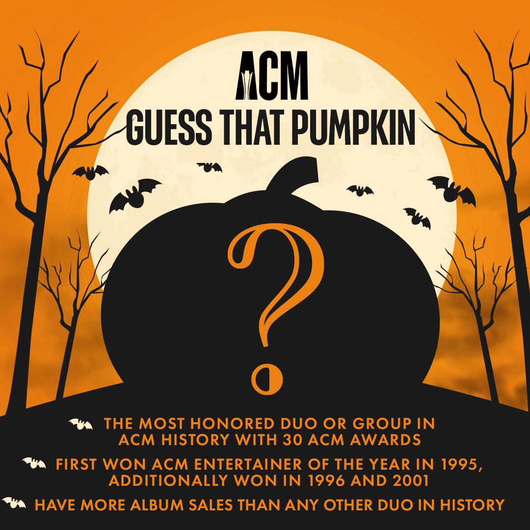 We hope our next pumpkin reveal won’t catch you off gourd 😉 Here are your clues for the next #ACMguessthatpumpkin. Let's hear your guesses!