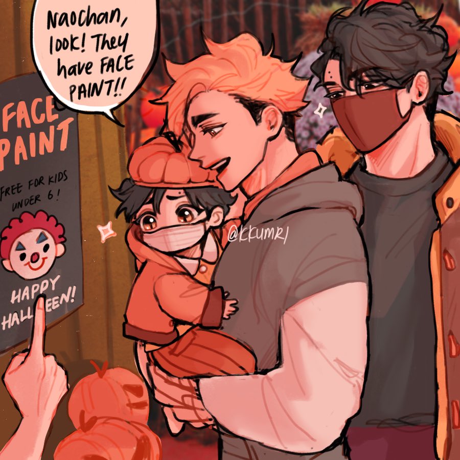 baby pumpkin 🎃 happy halloween!!!
#naoyukimiya #sakuatsu #haikyuu 