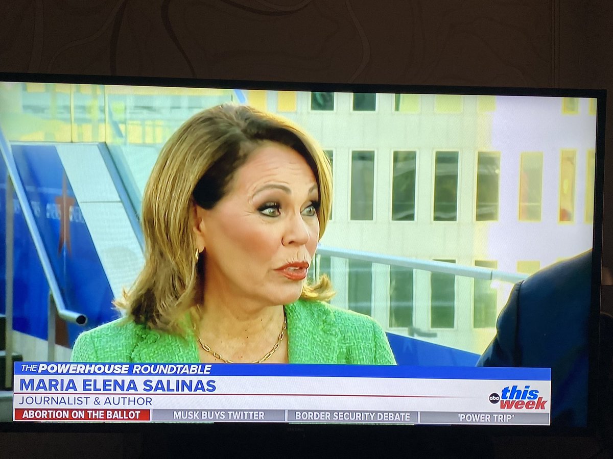 .@MariaESalinas on @ABC this morning.