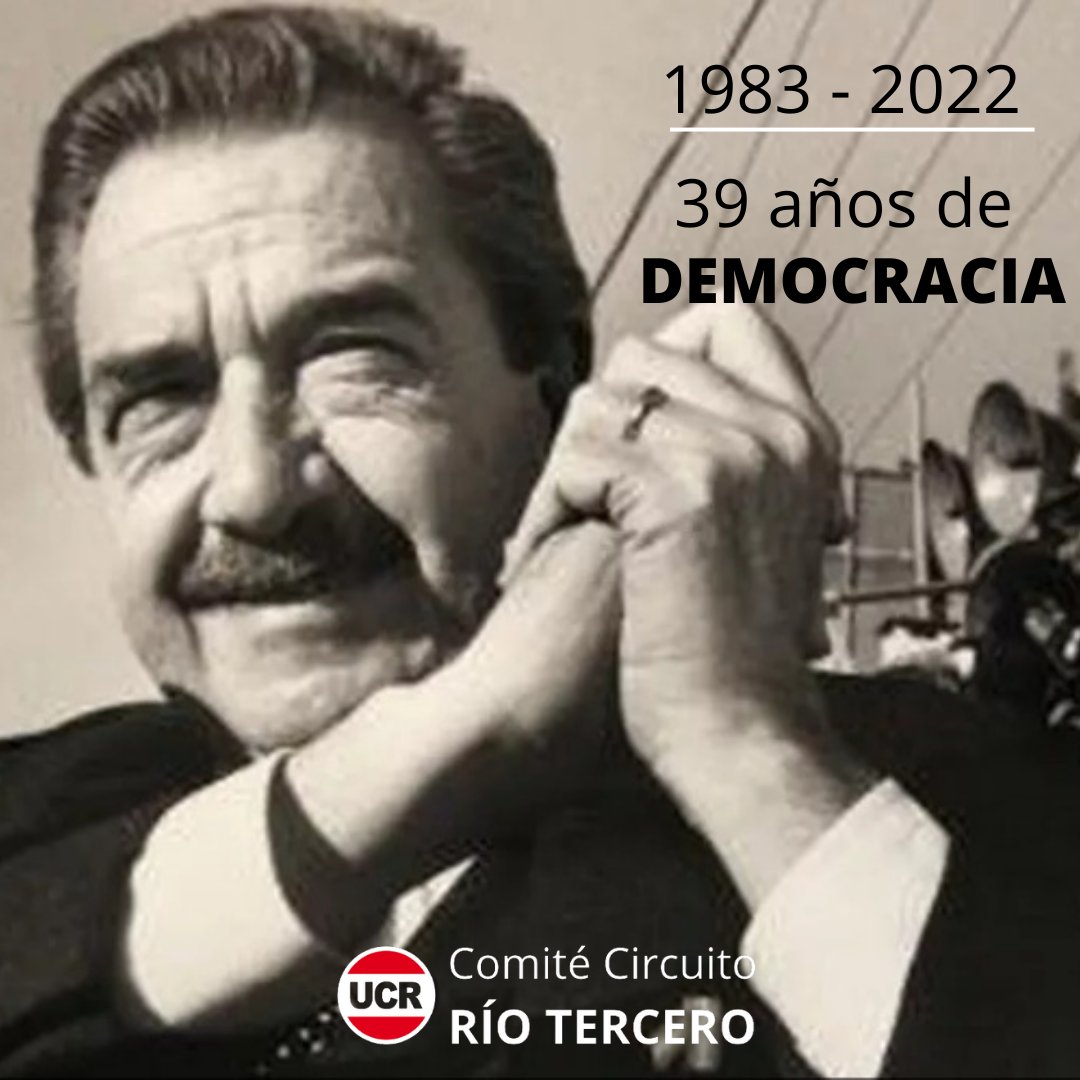 🇵🇱 1983 - 2022
❗ 39 años de DEMOCRACIA
📣 Somos la Unión Cívica Radical
🇦🇷 R.A. #RaulAlfonsin