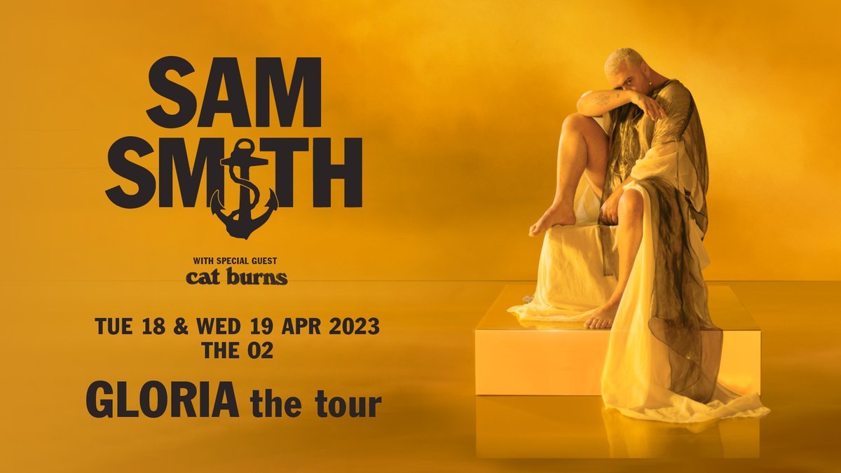 #AXSONSALE @samsmith has announced their #Gloria tour for 2023, with two stops at @TheO2 featuring special guest @catburns 🔥 ⏰ Tickets are on sale now 🎫 w.axs.com/ANvy50LmocI